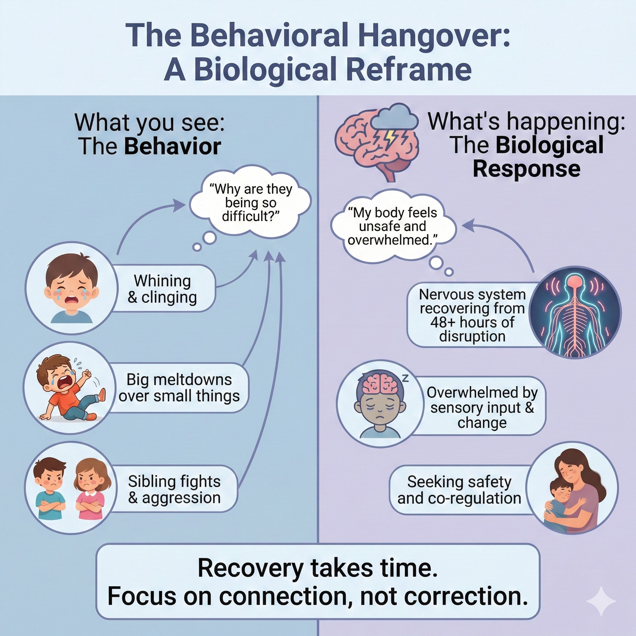 The Behavioral Hangover: What you see vs what's happening - child dysregulation after storm